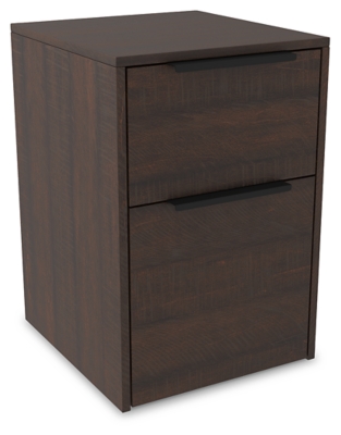 Camiburg 2 Drawer File Cabinet, Warm Brown