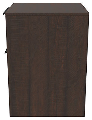 Whether you lean towards modern farmhouse or urban industrial design, the clean-lined profile of the Camiburg file cabinet is an essential component to any well-equipped home office. Sleek and slim, it’s just enough furniture to complete your space without overloading your look.Made of engineered wood and decorative laminate | Replicated rough-sawn wood grain | 2 smooth-operating file drawers with ball bearing side glides | Assembly required | Estimated Assembly Time: 60 Minutes