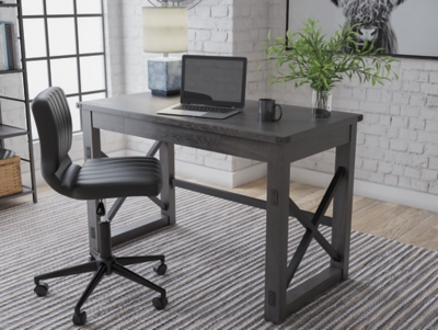 Freedan 48 Home Office Desk, Grayish Brown