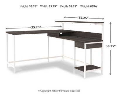 Dorrinson Home Office L-Desk with Storage, , large