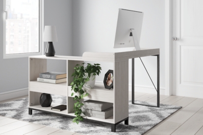 Bayflynn L-Desk, White/Black