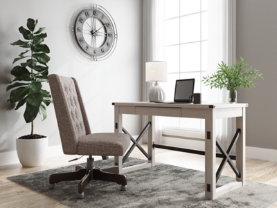 H288-26 Bayflynn 48 Home Office Desk, Whitewash sku H288-26