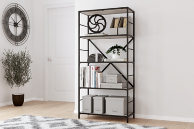 Bayflynn Bookcase, White/Black