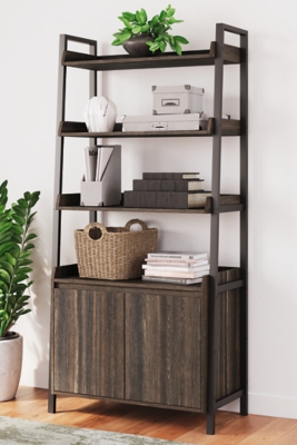 Zendex 72 Bookcase, Dark Brown