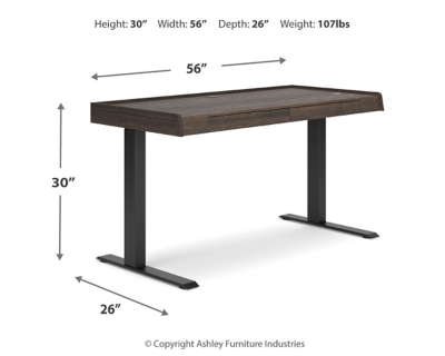 Zendex 55" Adjustable Height Desk, , large