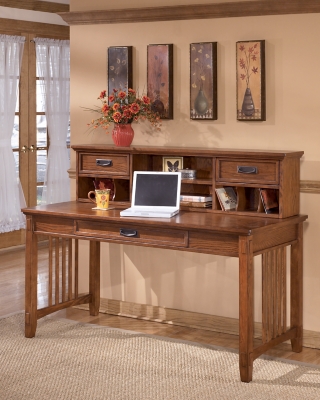 Cross Island 2-Piece Home Office Large Desk with Low Hutch | Ashley ...