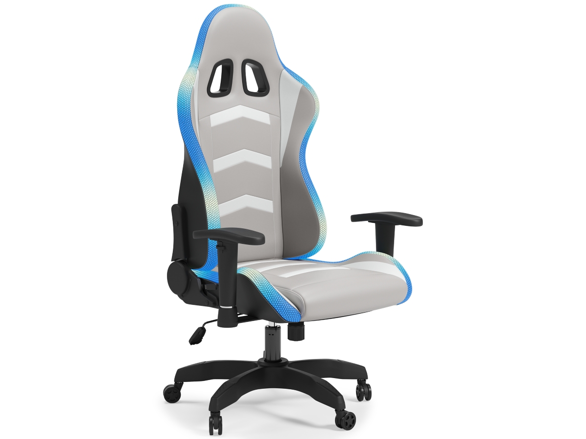 Lynxtyn Swivel Adjustable Height Gaming Chair with LED Lighting