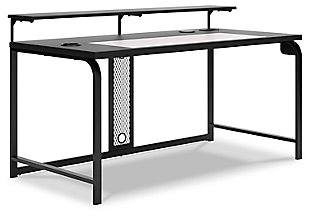 Lynxtyn 63" Home Office Desk with Raised Monitor Stand