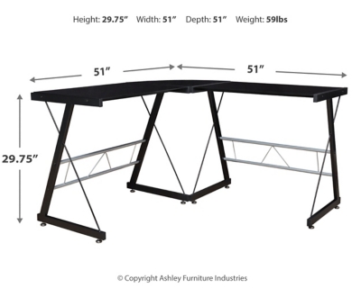 Mallistron Home Office L-Desk, , large