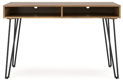 Strumford Home Office Desk, Brown/Black, large
