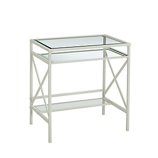 Pennie Metal/Glass Small-Space Desk, , large