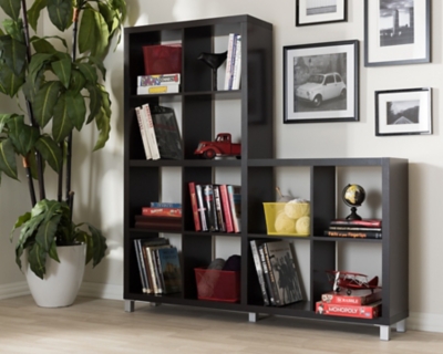 Sunna Modern Cube Shelving Unit, , large