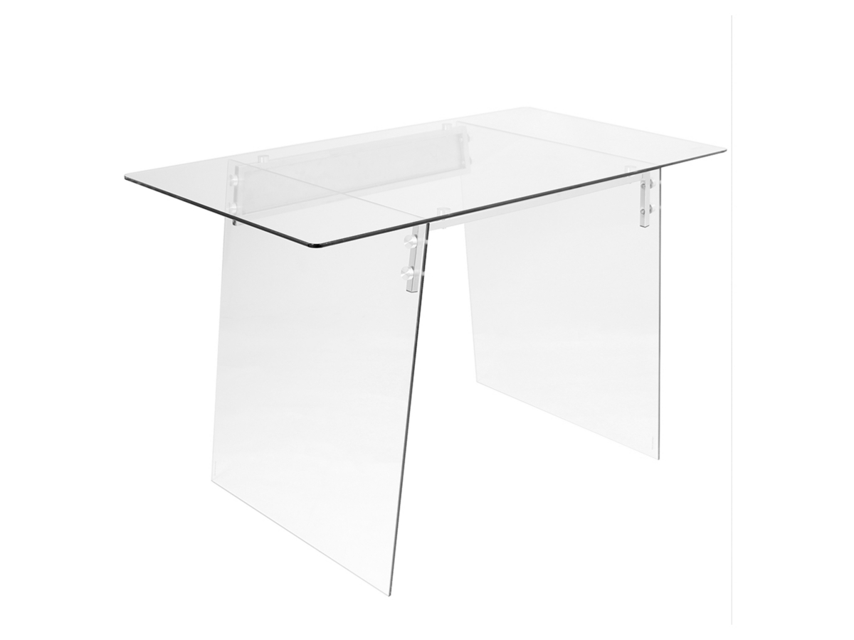Ashley glass desk discount