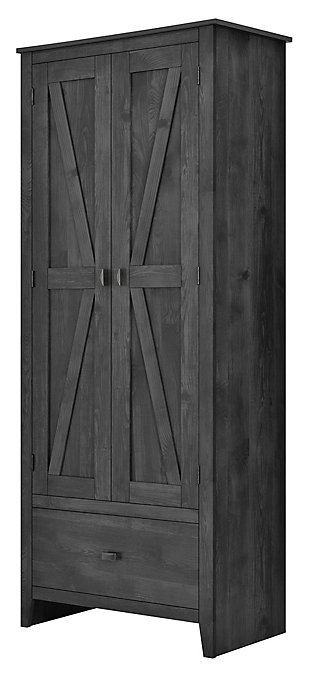 Rustic 30" Wide Storage Cabinet, Rustic Gray, large