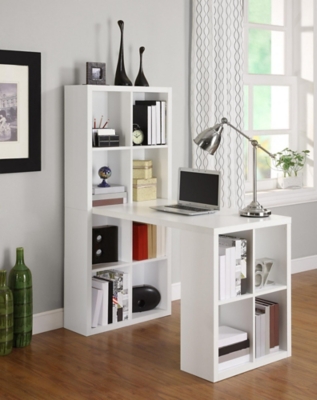 Storage Desk with Cubbies