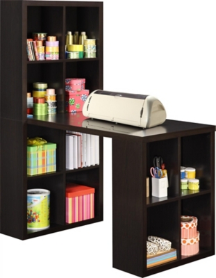 Storage Desk with Cubbies, , large