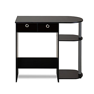 Compact Home Office Desk with Side Storage, , rollover