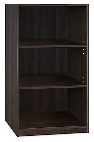 Three Shelf JAYA Simple Home 3-Tier Adjustable Shelf Bookcase, , large