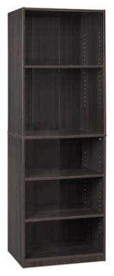 Five Shelf 71" Home Office Bookcase, , large