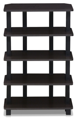 Five Shelf Corner Home Office Bookcase, , large