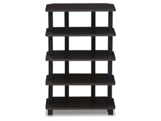 Five Shelf Corner Home Office Bookcase