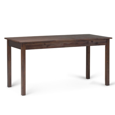 Lift Top Storage Desk with USB, Distressed Charcoal