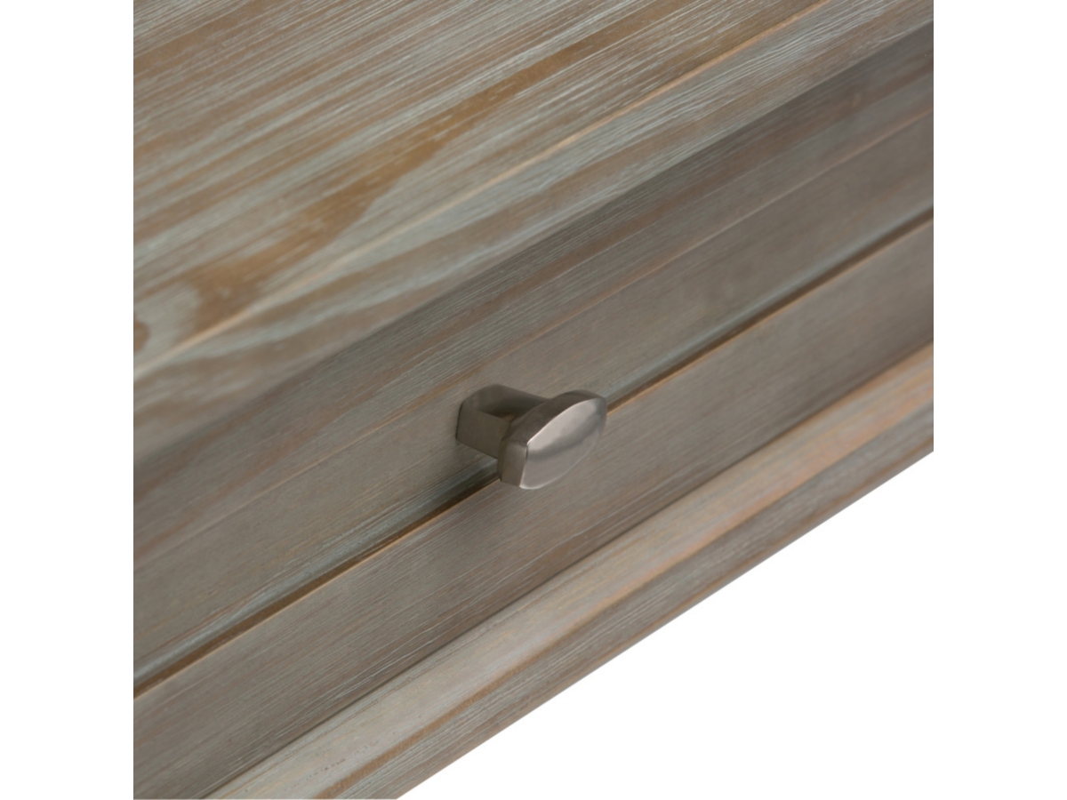 Writing Desk with Pull-Out Keyboard Tray, Distressed Gray, large