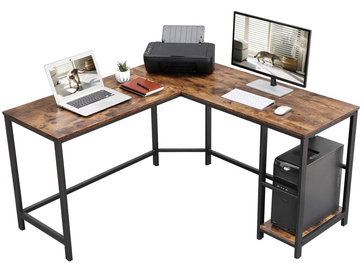 Ashley l shaped computer shop desk