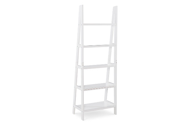 Falan Ladder Bookshelf Ashley, Ladder Bookcase Instructions