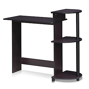 Compact Computer Desk with Shelves, , rollover
