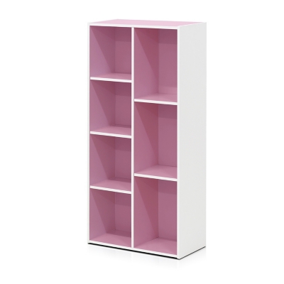 Luder 7-Cube Reversible Open Shelf, Pink, large