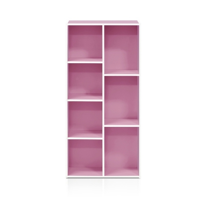 Luder 7-Cube Reversible Open Shelf, Pink, large