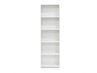 Luder 5-Tier Reversible Color Open Shelf Bookcase