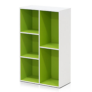 Luder 5-Cube Reversible Open Shelf, Green, rollover