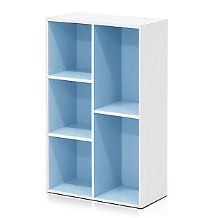 Luder 5-Cube Reversible Open Shelf, Blue, rollover