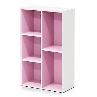Luder 5-Cube Reversible Open Shelf, Pink, large