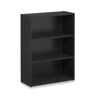 Pasir Pasir 3-Tier Open Shelf, Black, large