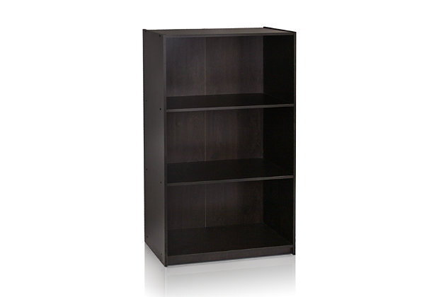 Basic 3 Tier Bookcase Storage Shelves, Furinno Basic 3 Tier Bookcase