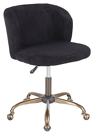 LumiSource Fran Task Chair, Black, large