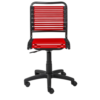 Euro Style Allison Bungie Low Back Office Chair, Red, large