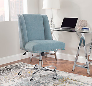 Draper Office Chair, Light Blue, rollover