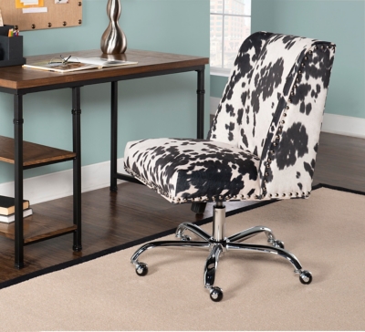 Draper Office Chair, Black/White, large