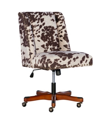 Veer Vinyl Office Chair, Brown