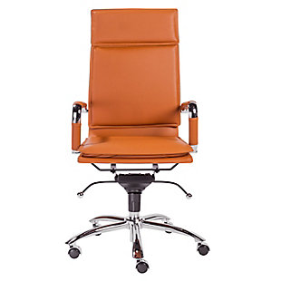 Euro Style Gunar Pro High Back Office Chair, Cognac, rollover