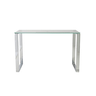 Euro Style Diego Desk, Clear, rollover