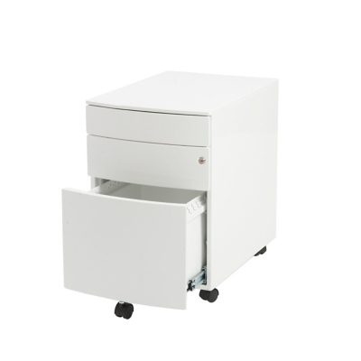 Floyd 3-Drawer File Cabinet, White