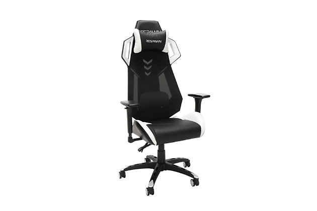 When the game heats up, stay calm and cool with the RESPAWN® 200 mesh back gaming chair, in White. Featuring an innovative mesh backing, with a bonded leather seat, the RSP-200 helps keep you cool with maximum breathability. The tilt and lift controls are located to the right, beneath the seat base, and the gaming chair features tilt tension adjustment to control the speed of the 130-degree recline. The lumbar support is behind the mesh seat back and adjusts up and down, as well as pivots, allowing you to position it for the most comfort. The armrests are height adjustable and the seat can hold up to 275 lb. With 25 years of ergonomic workplace furniture experience, RESPAWN builds gaming furniture that is both durable and comfortable. An award-nominated brand, RESPAWN is committed to your satisfaction and covers this desk with our RESPAWN Limited Warranty. If you’re looking to stay cool, even during a heated match, the RSP-200 is your chair to pull off the win.GAMIFIED SEATING: A racecar-style gaming chair that provides luxury and comfort, whether it's used for intense gaming sessions and climbing to the top of the leaderboards or long work days. | ERGONOMIC COMFORT: This ergonomic chair has a steel tube frame design encased in molded foam which allows for highly-contoured support and an open back seat structure that allows for additional heat control. The adjustable headrest and pivoting lumbar support deliver comfort that lasts. | 4D ADJUSTABILITY: Find your optimal position by raising or lowering your chair, tweaking the height and depth of your armrests and reclining between 90 - 130 degrees with infinite angle lock. Full 360 degrees of swivel rotation enable dynamic movement. | PROFESSIONAL GRADE: Stay cool and in control. A reinforced mesh backing increases airflow to regulate body temperature and enable lightweight support. Use as a gamer chair or an office chair. Includes 275 pound weight capacity. | WE'VE GOT YOUR BACK: An award-nominated brand, RESPAWN is committed to your satisfaction and covers this video game chair with the RESPAWN Limited Warranty and dedicated, year-round representative support. | RESPAWN Limited Warranty