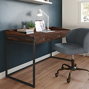 Simpli Home Ralston Solid Acacia Wood Modern Industrial 60" Writing Desk, , rollover