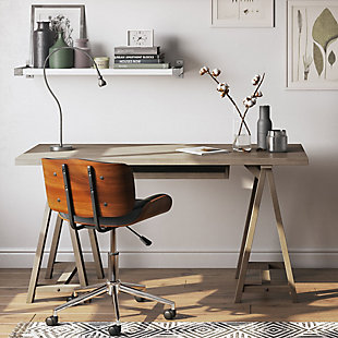 Simpli Home Sawhorse 60" Writing Desk, , rollover