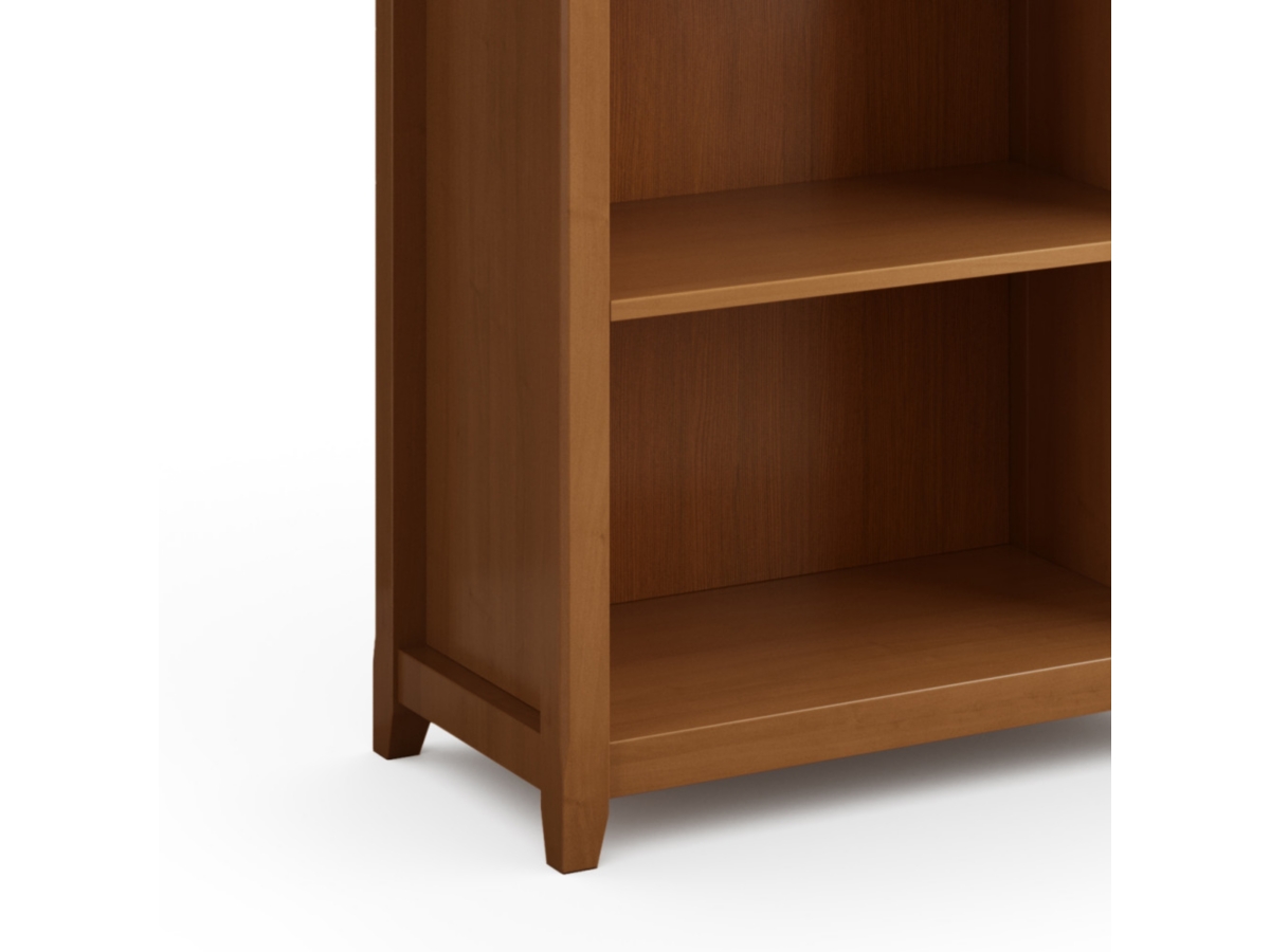 Simpli Home Amherst 5 Shelf Bookcase, Brown, large